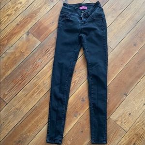 High waisted black jeans